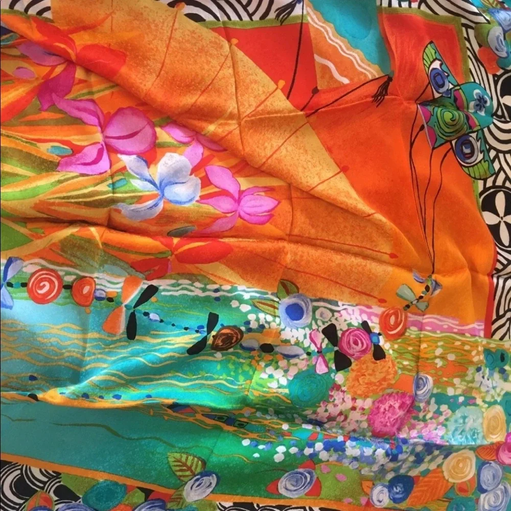 louis feraud silk scarf vintage